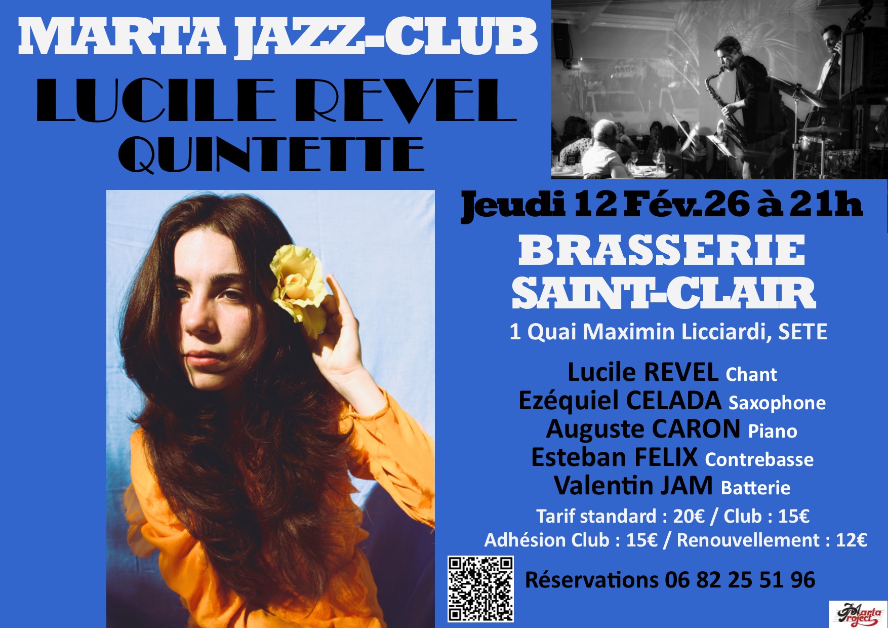 Marta Jazz-Club LUCILE REVEL QUINTETTE