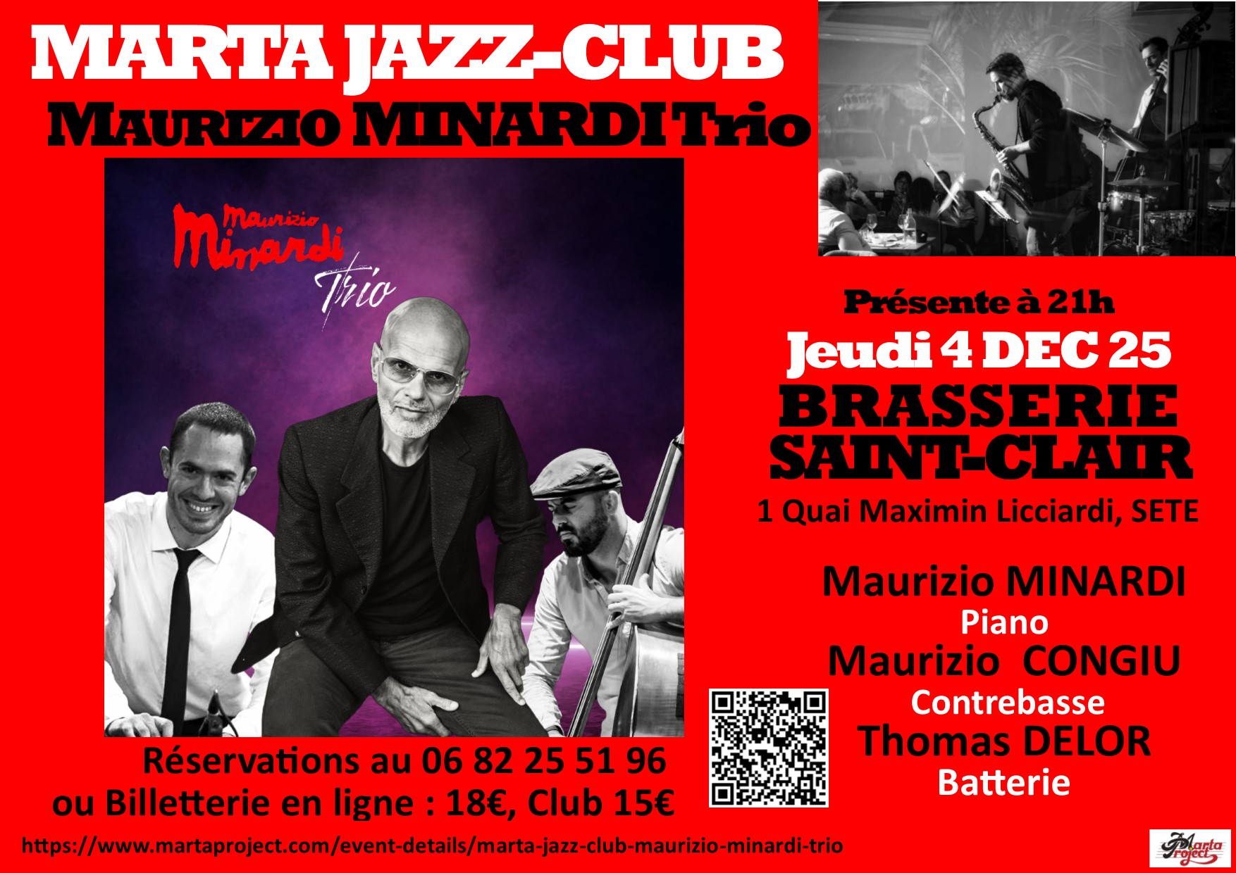 MARTA JAZZ-CLUB : MAURIZIO MINARDI TRIO