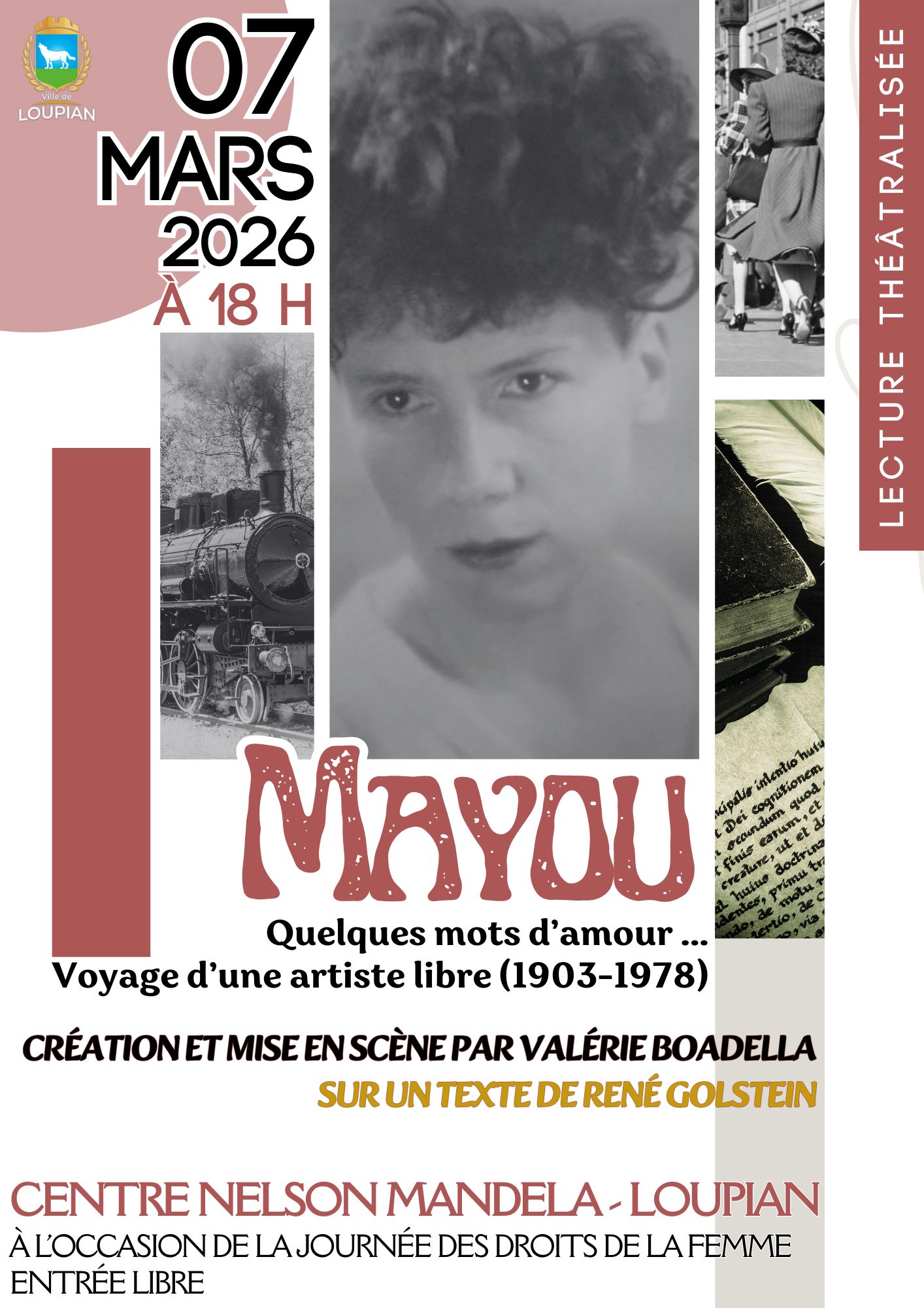 LECTURE THÉÂTRALISÉE – SPECTACLE DE VALÉRIE BOADELLA