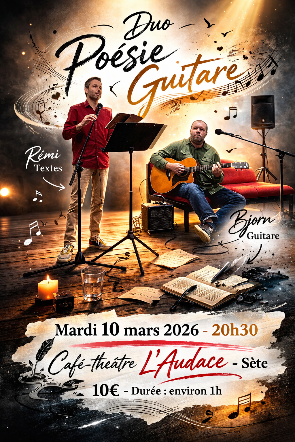 DUO POÉSIE ET GUITARE