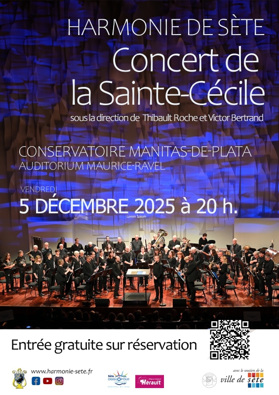 CONCERT DE LA SAINTE CECILE DE L'HARMONIE DE SETE