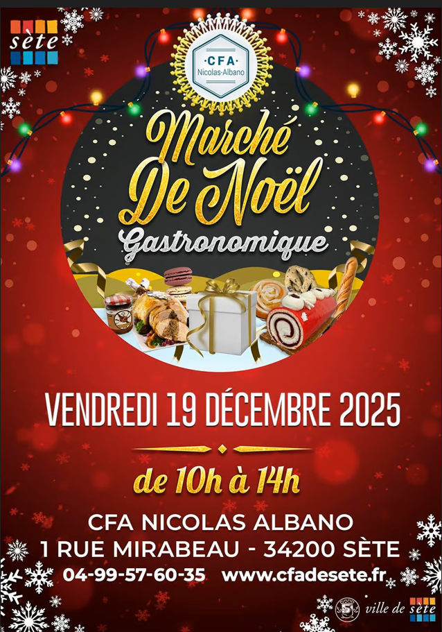 MARCHÉ DE NOËL GASTRONOMIQUE DU CFA NICOLAS ALBANO