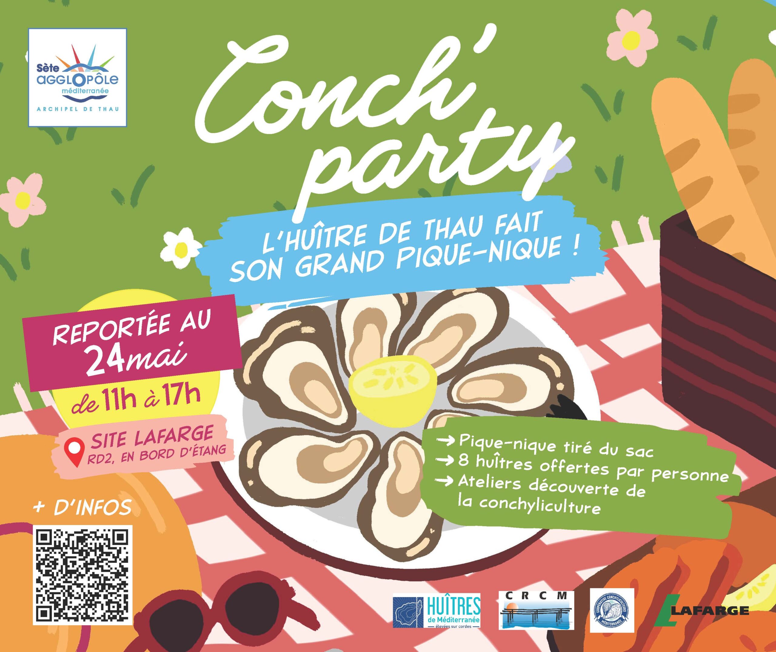 CONCH' PARTY — L'HUÎTRE DE THAU FAIT SON GRAND PIQUE-NIQUE