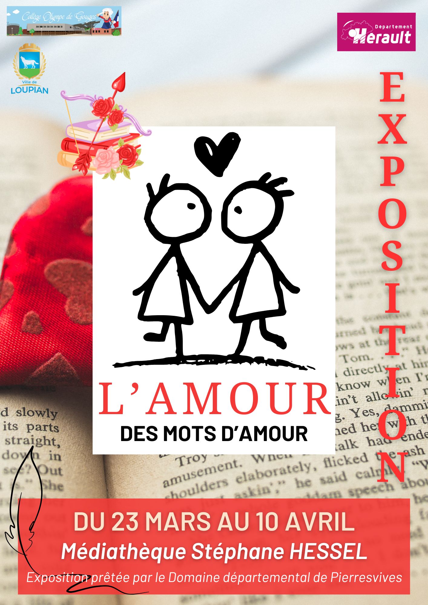 EXPOSITION «L’AMOUR DES MOTS D’AMOUR»