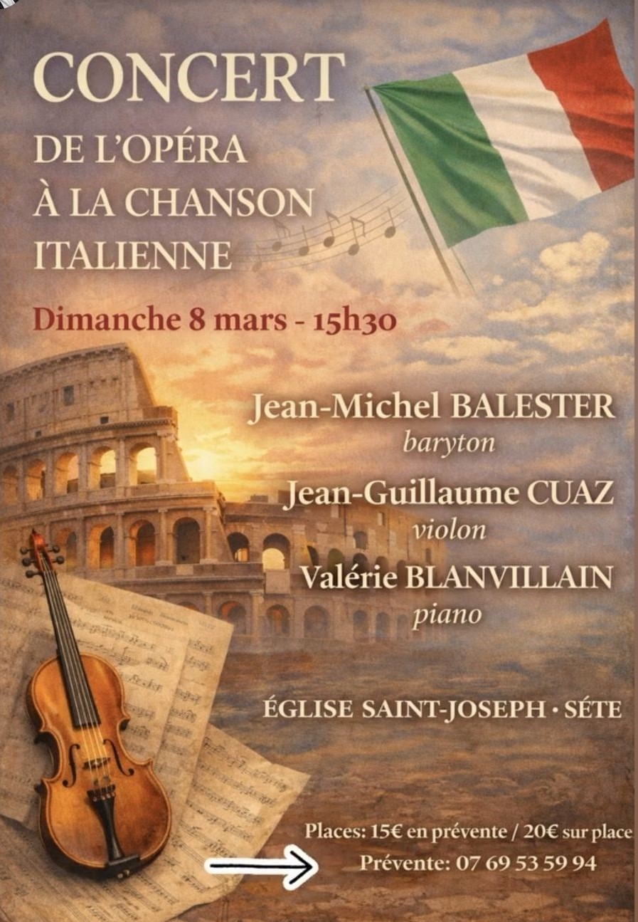 CONCERT DE L'OPÉRA À LA CHANSON ITALIENNE
