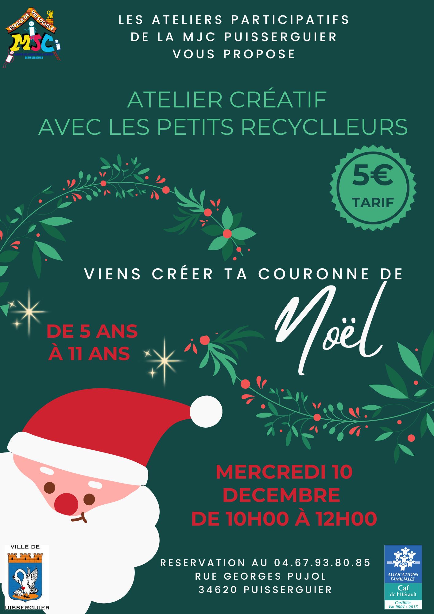 LES ANIMATIONS DE LA MJC - DÉCEMBRE