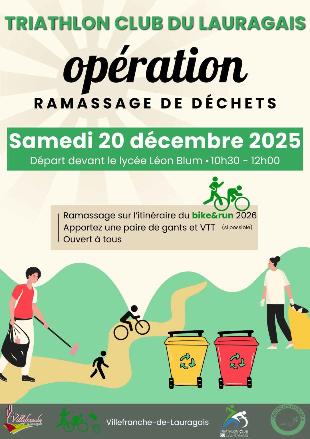 OPÉRATION RAMASSAGE DE DÉCHETS