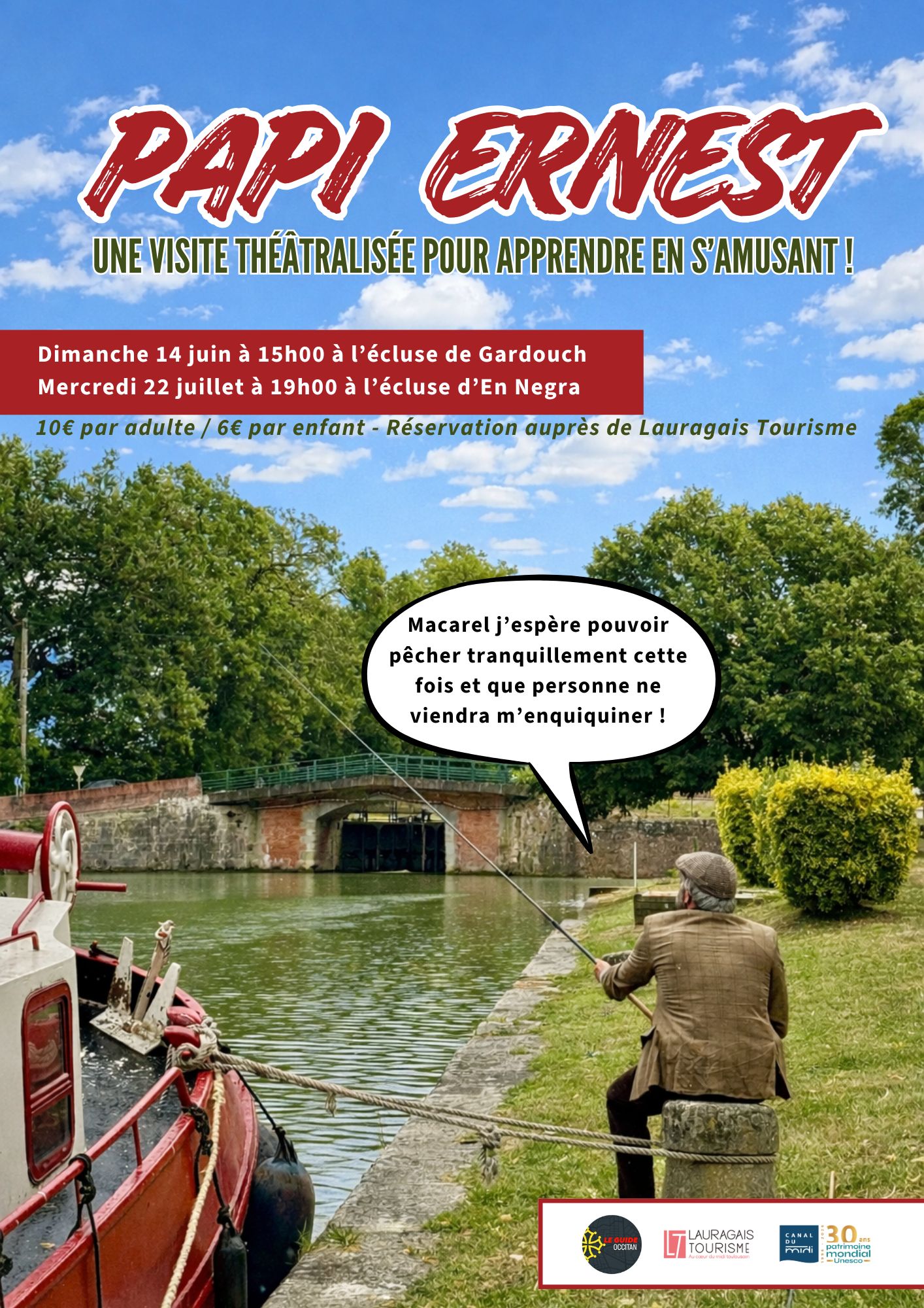 VISITE THEÂTRALISÉE DU CANAL DU MIDI