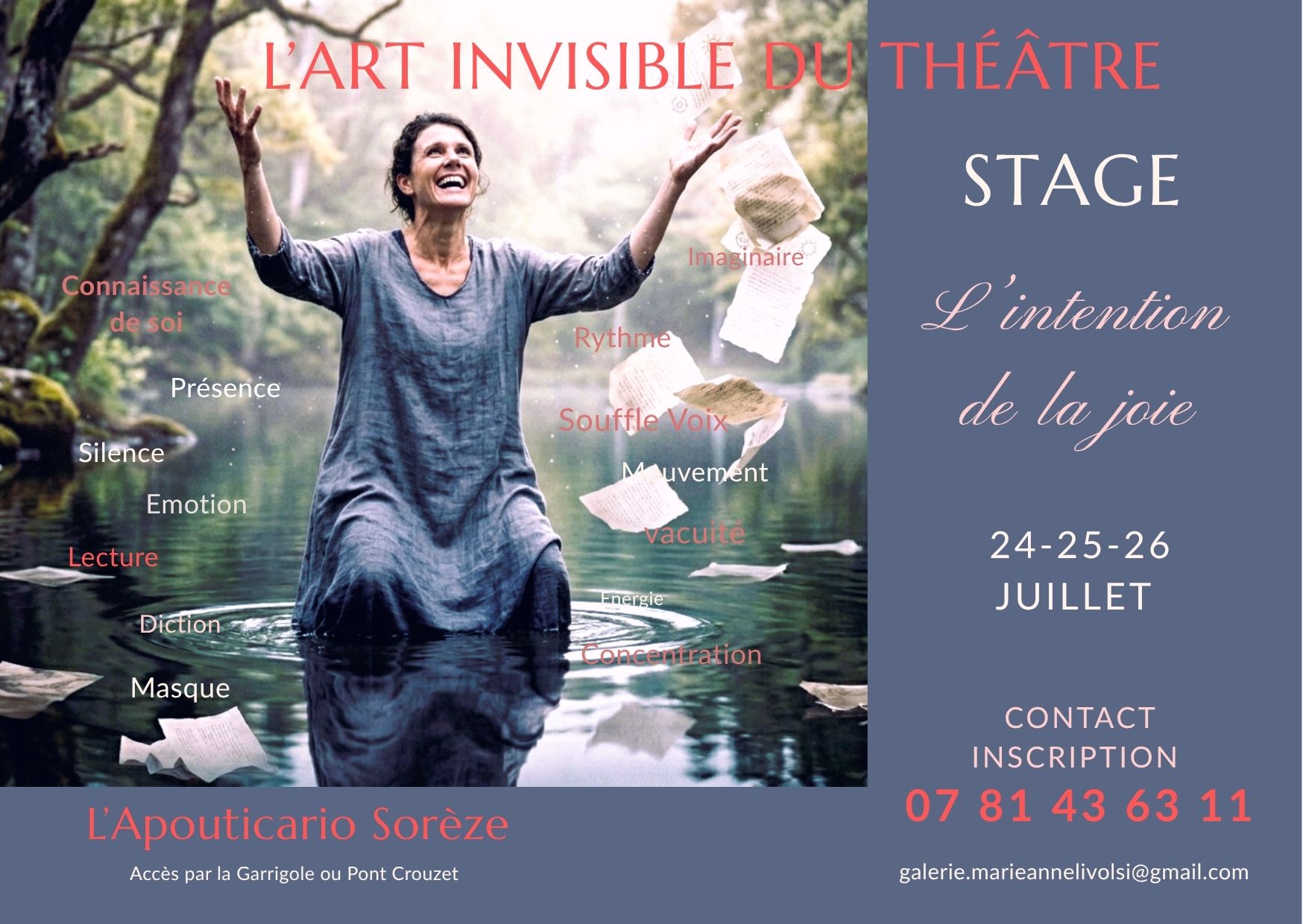 STAGE DE THEATRE