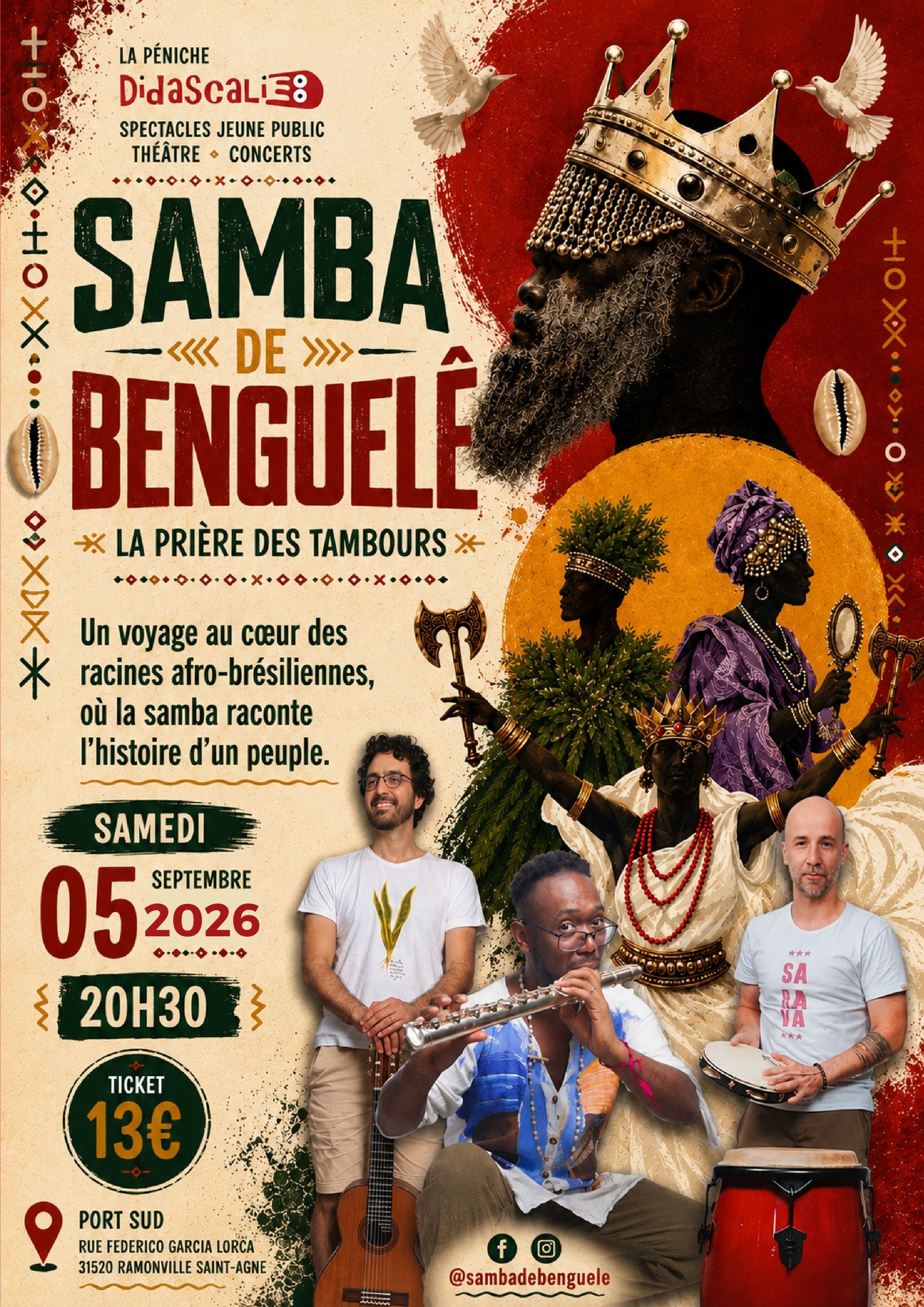 CONCERT SAMBA DE BENGUELÊ - LA PRIÈRE DES TAMBOURS