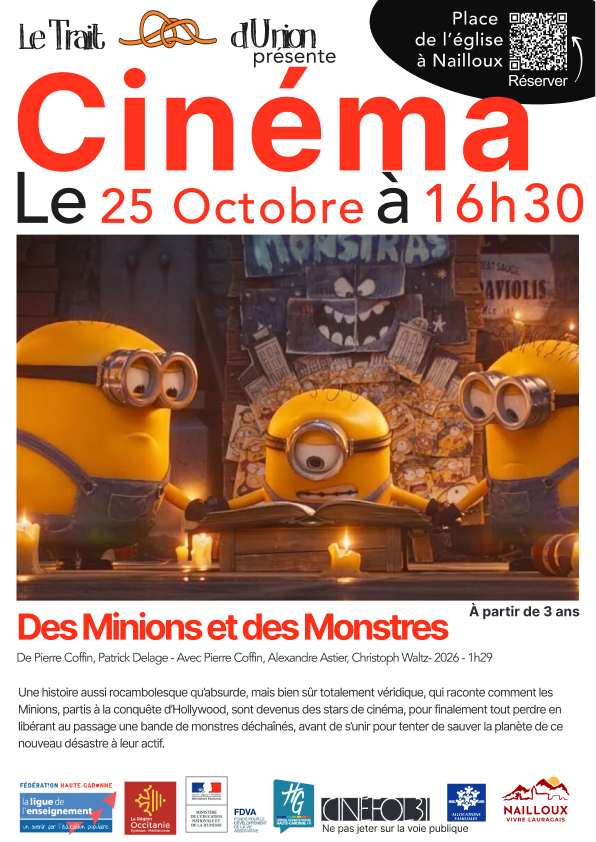 CINEMA : DES MINIONS ET DES MONSTRES