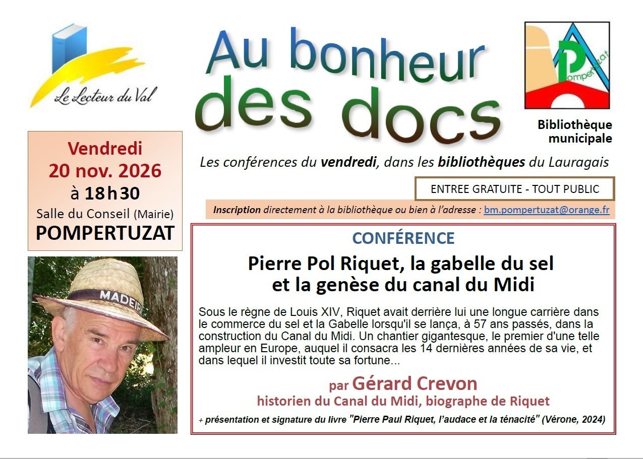 CONFÉRENCE À POMPERTUZAT : 