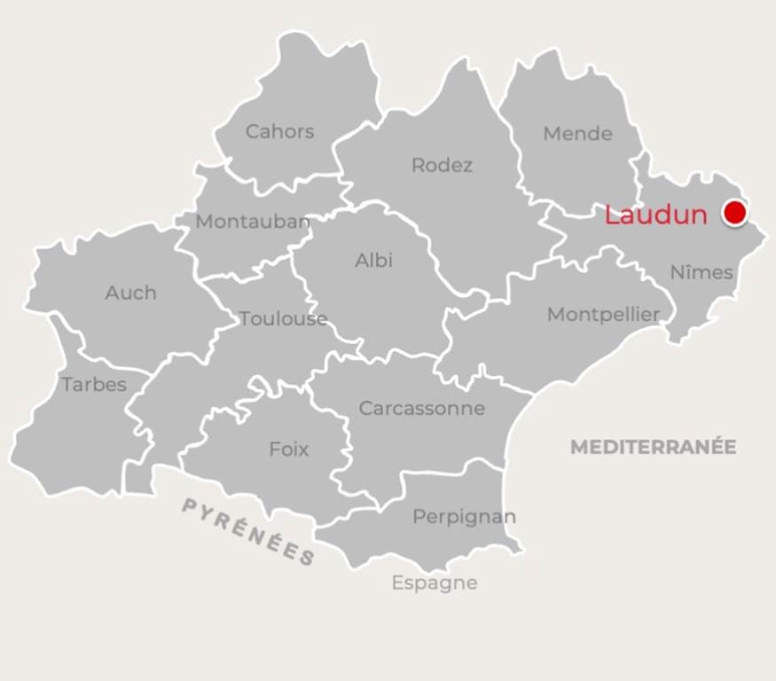Carte Laudun, © Droits libres