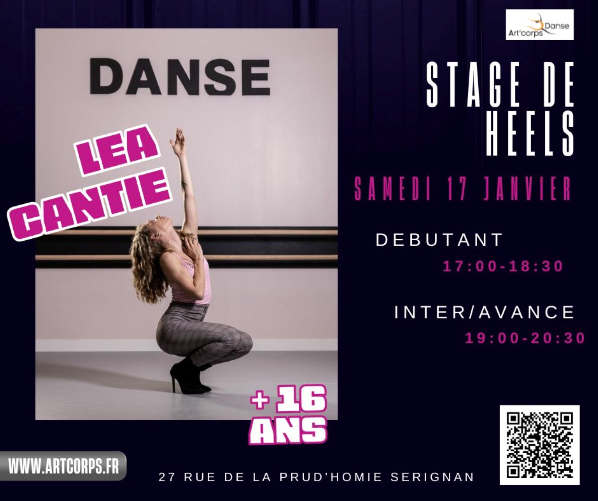 Stage de Heels avec la Cie Art'Corps