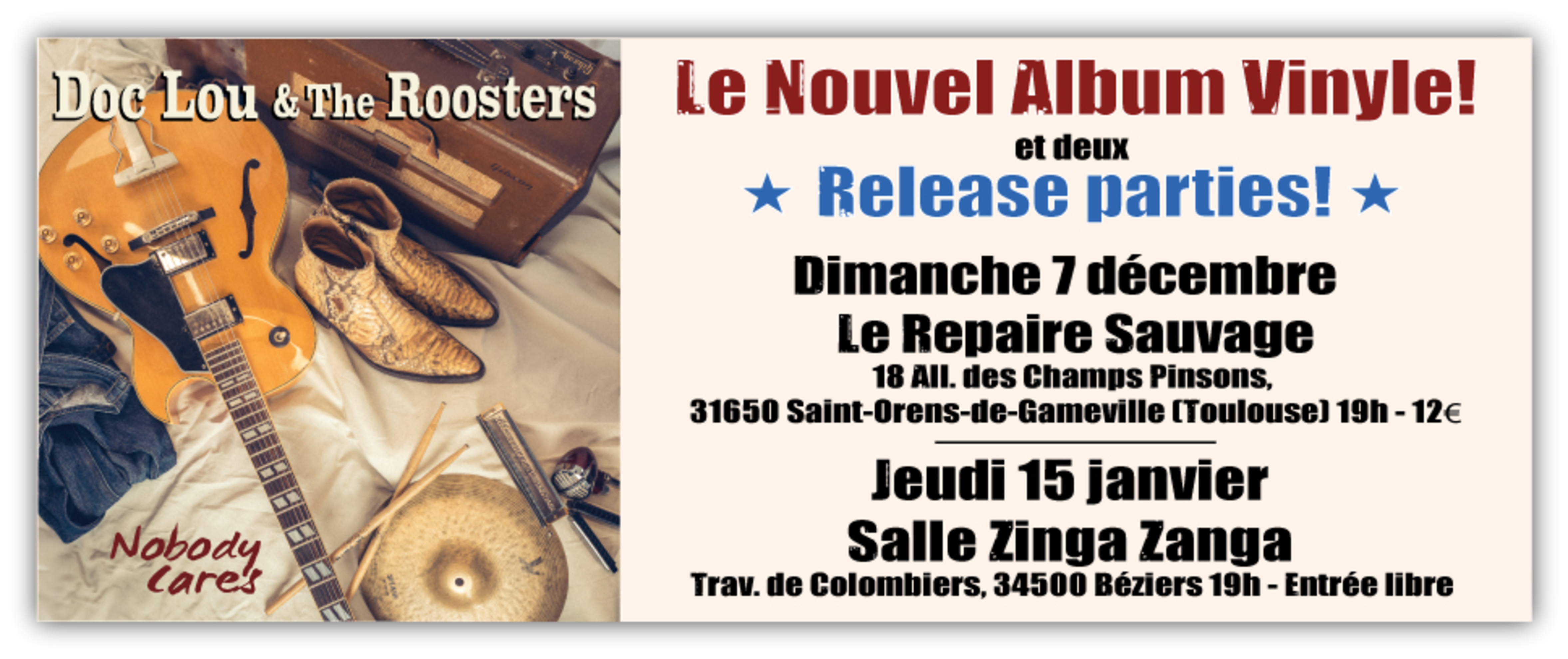 Sortie d'albums - Doc Lou & the Roosters et Allen & Alric