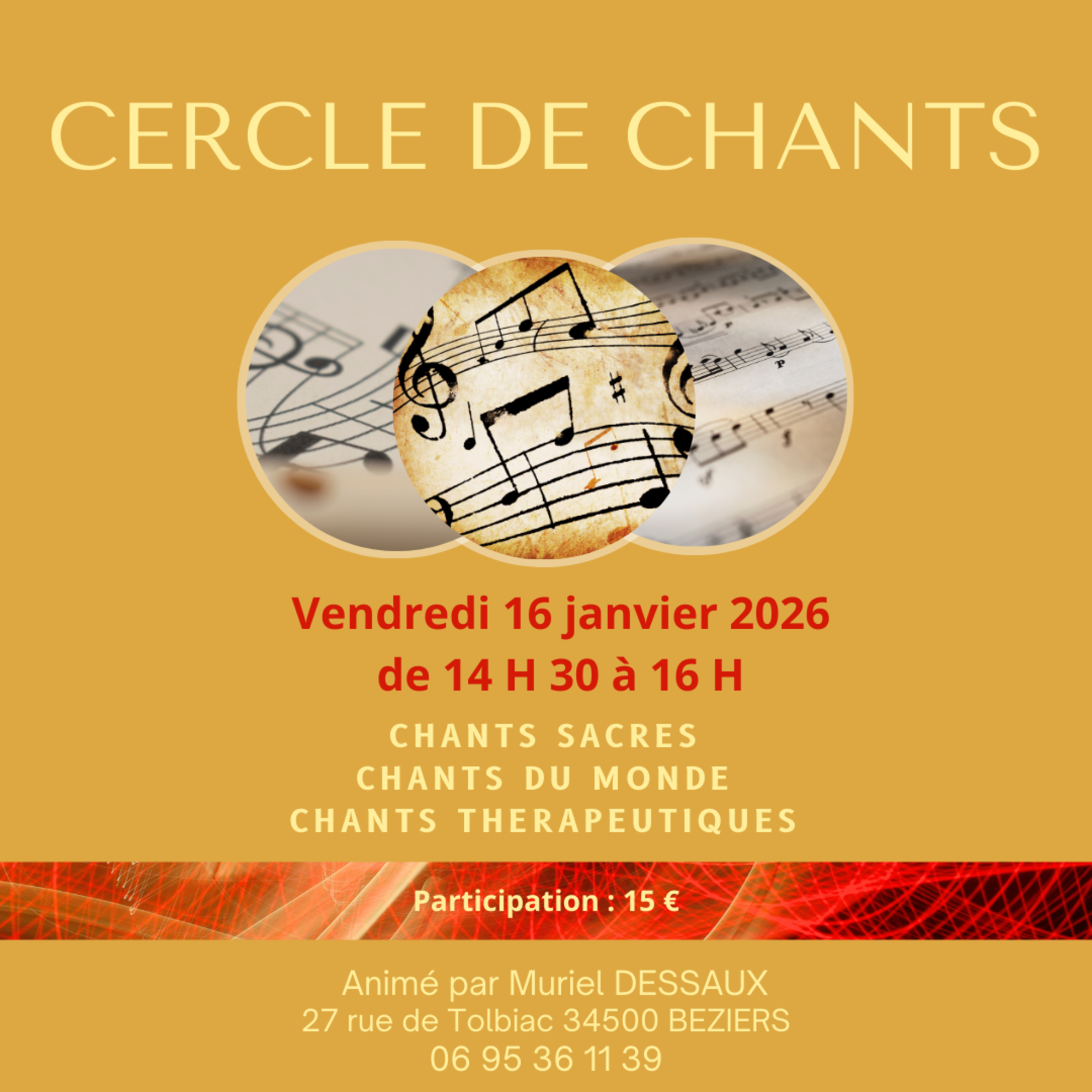 Cercle de chants sacrés et chants du monde