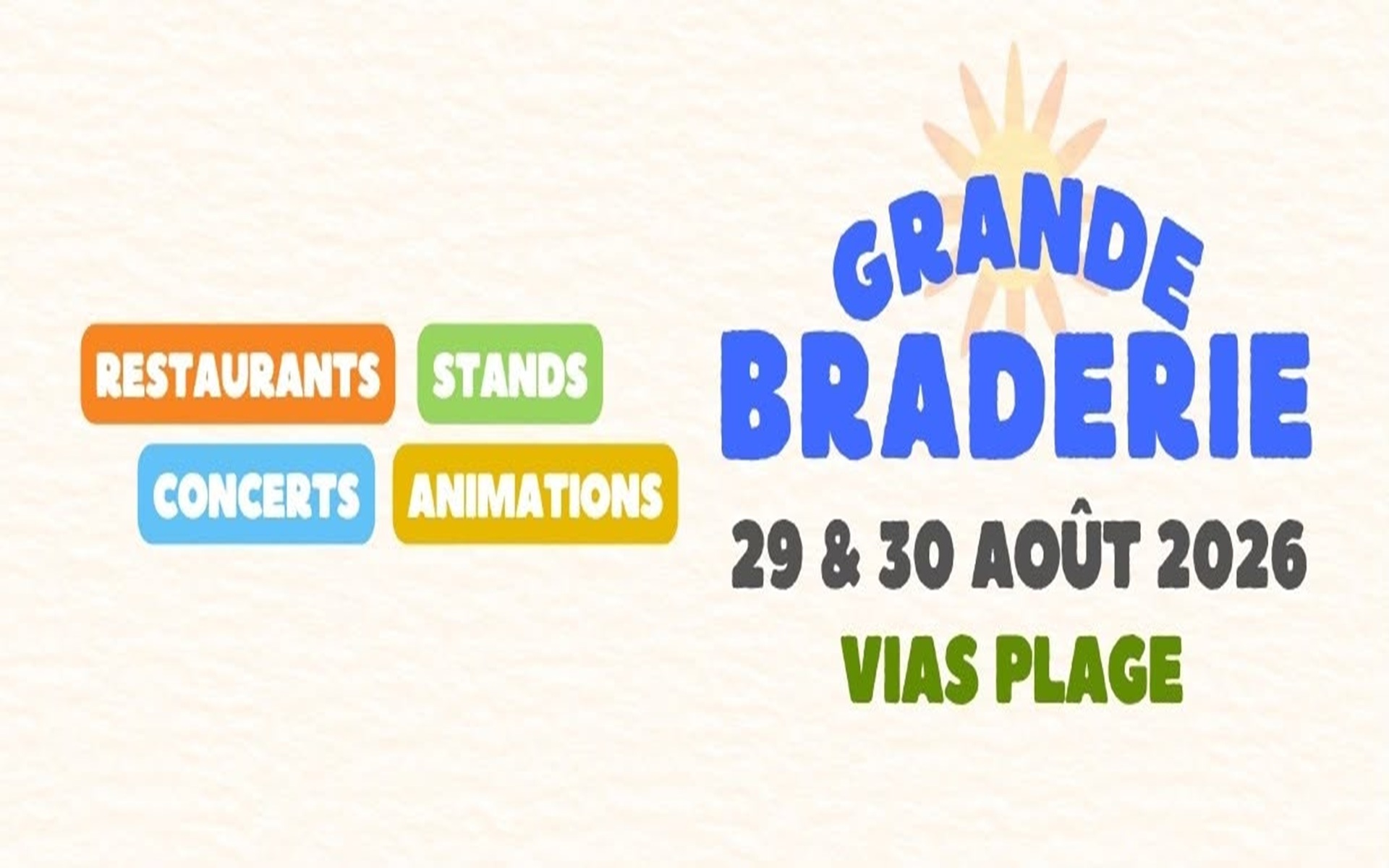 Grande braderie - Vias Plage