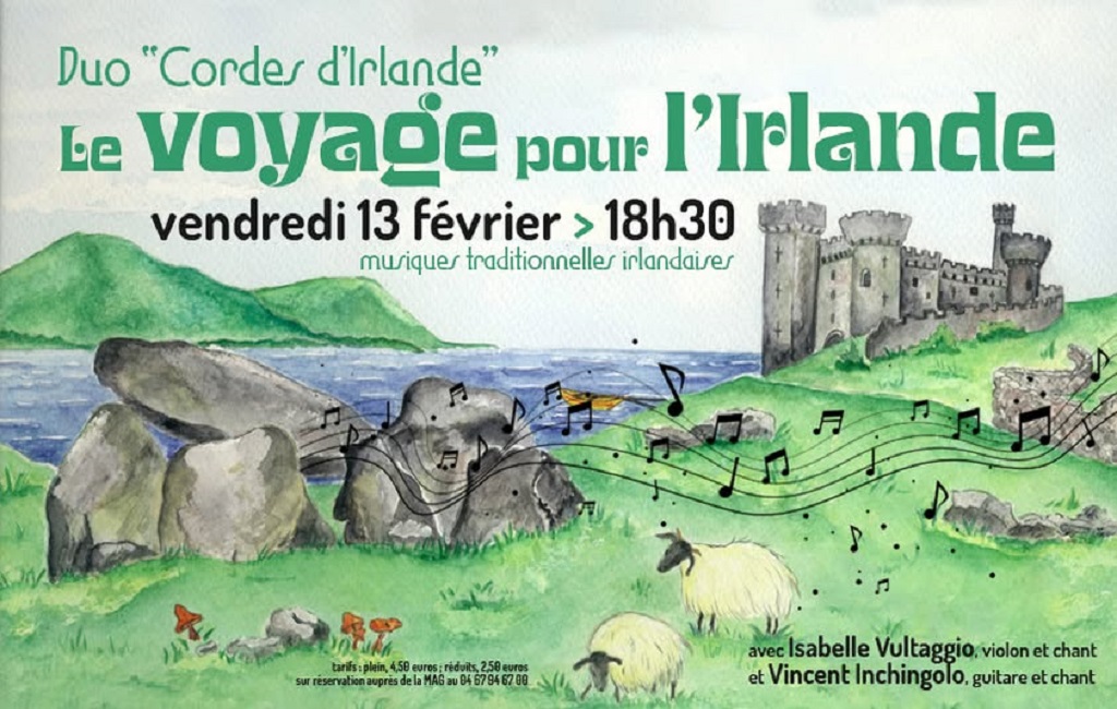 Le voyage pour l'Irlande