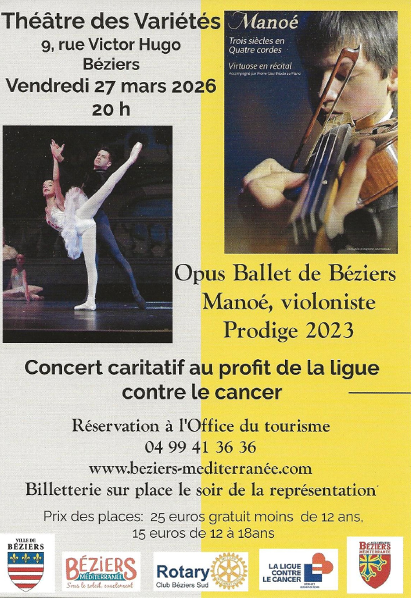 Concert caritatif du Club Rotary Béziers sud