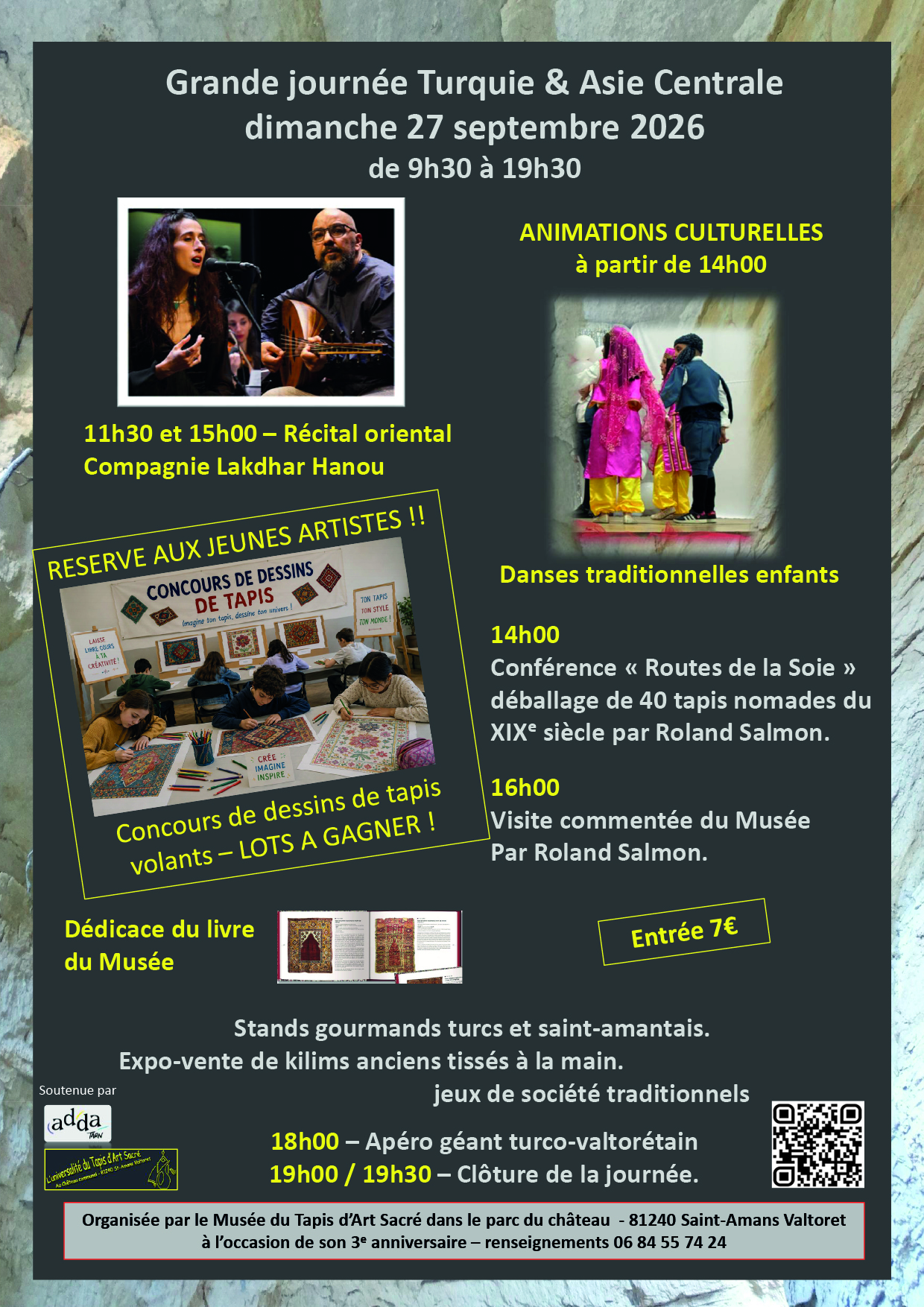 Photo: tourisme-occitanie.com Musée du Tapis d'Art Sacré's 3rd Anniversary: Explore Turkey & Central Asia on Sep 27