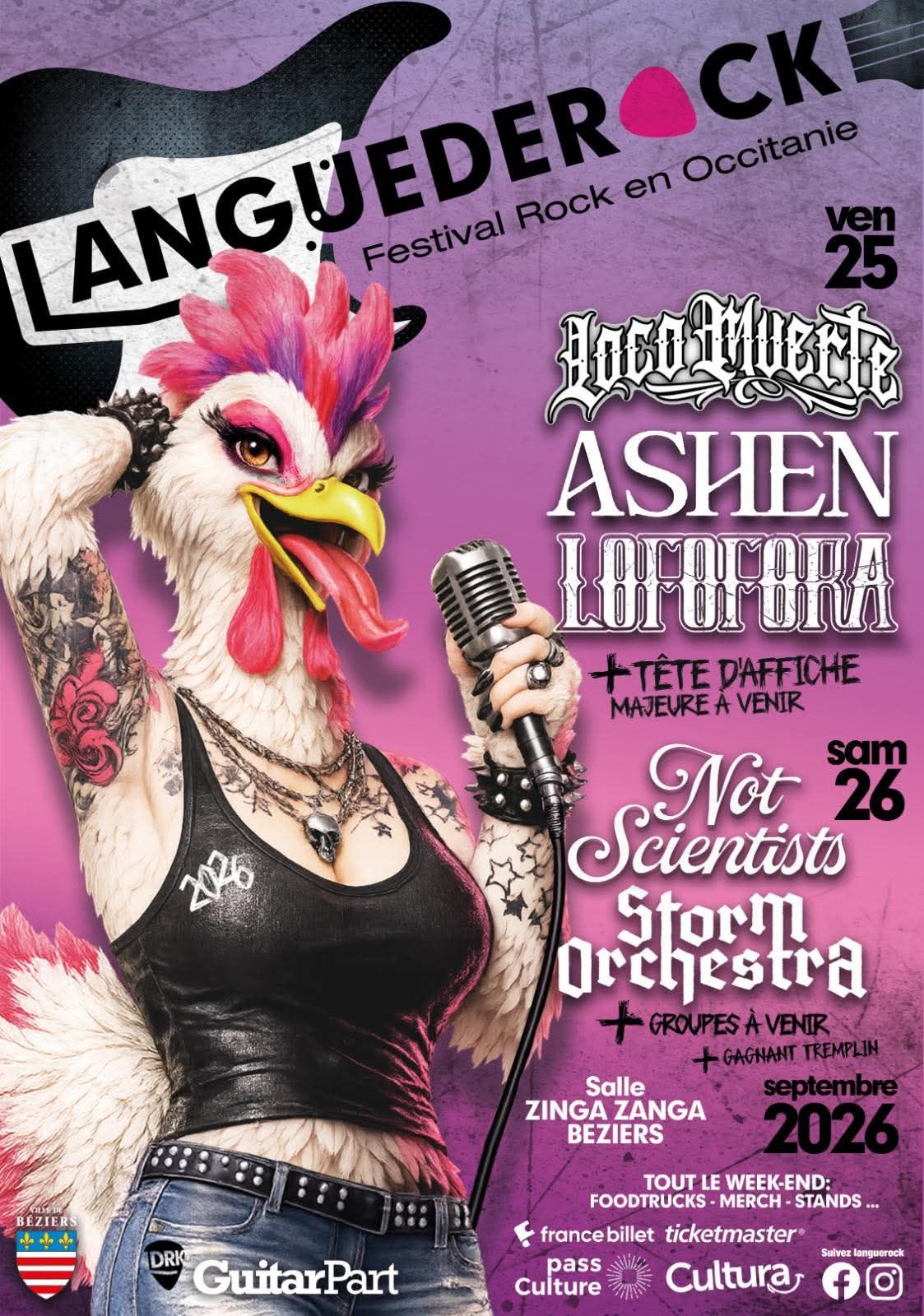 Languederock 2026 - Storm Orchestra - Grandma's Ashes - The Limiñanas - Kartage - Not Scientist
