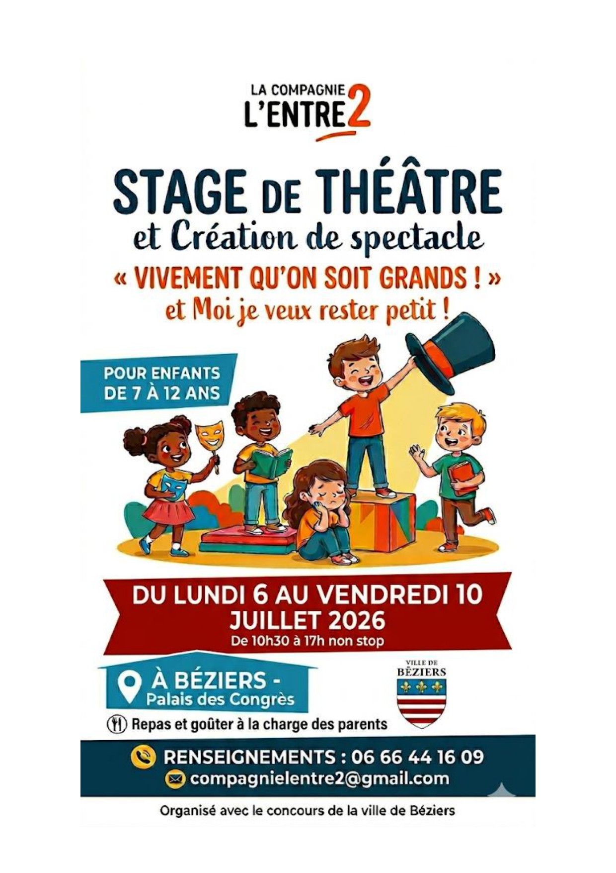 Stage de théâtre et création de spectacle