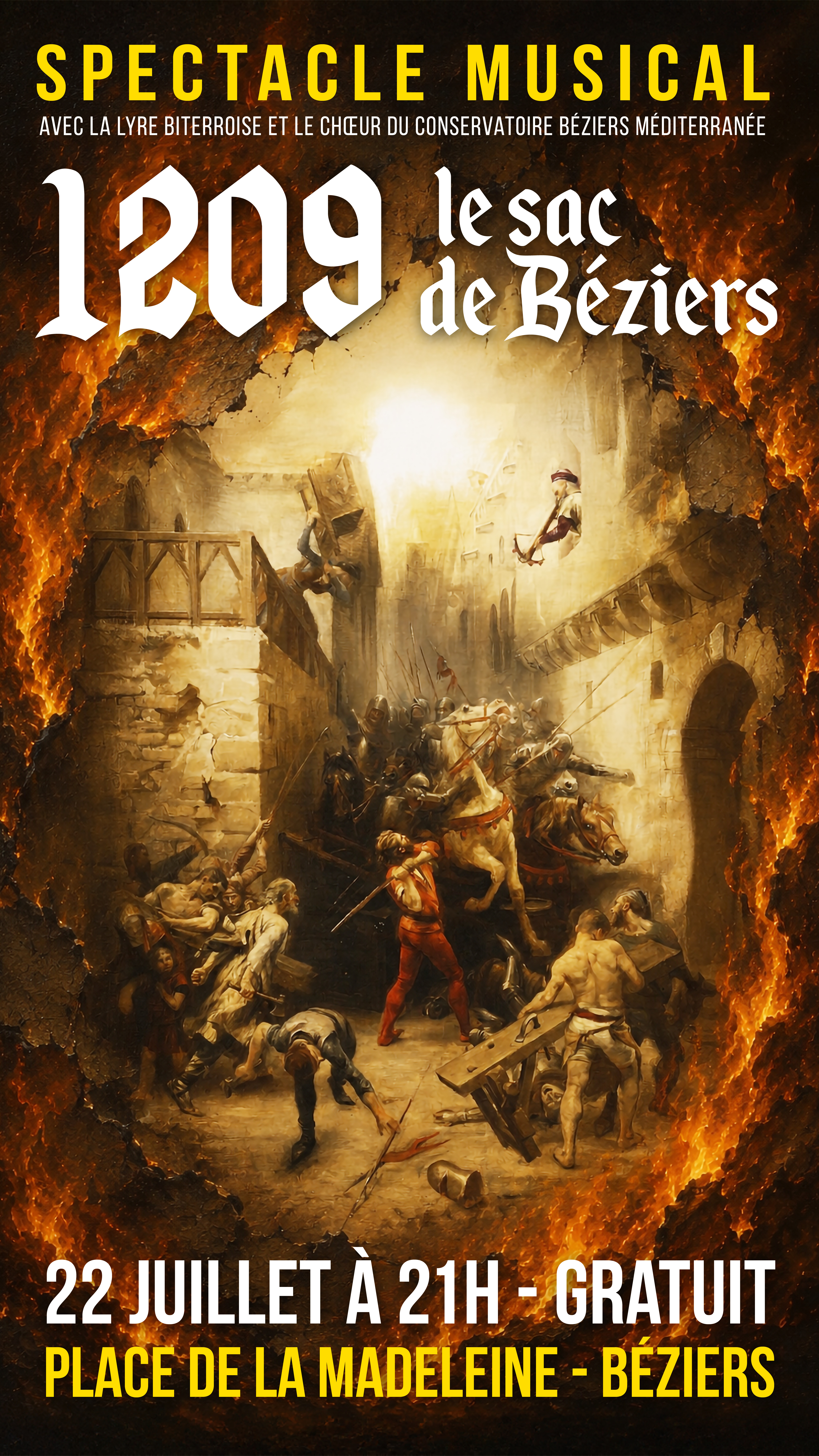 22 juillet 1206, le sac de Béziers